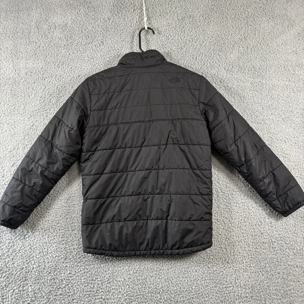 The North Face Boys Black Reversible Perrito Jacket L 14/16 Fleece‎ Puffer Coat